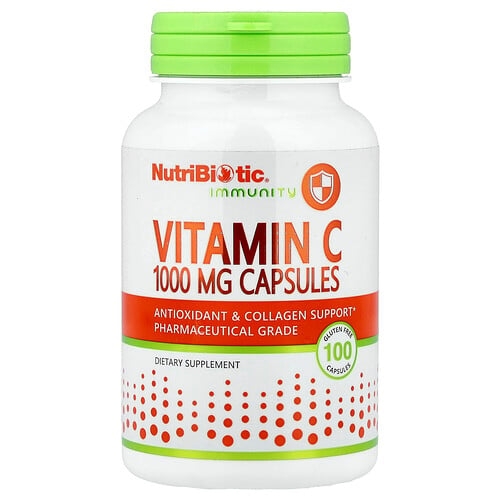 Nutribiotic Immunity Vitamin C 1 000 Mg 100 Gluten Free Capsules product image