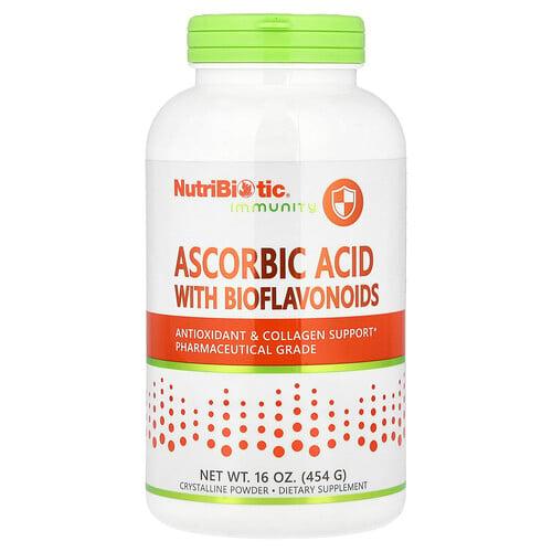 Nutribiotic Immunity Ascorbic Acid With Bioflavonoids Crystalline Powder 16 Oz 454 G product image