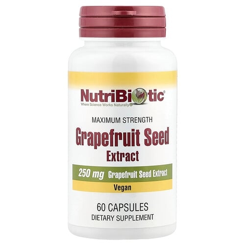 Nutribiotic Grapefruit Seed Extract Maximum Strength 250 Mg 60 Capsules product image
