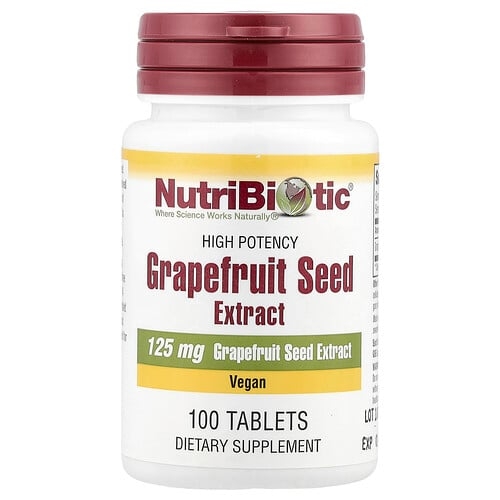 Nutribiotic Grapefruit Seed Extract High Potency 125 Mg 100 Tablets product image