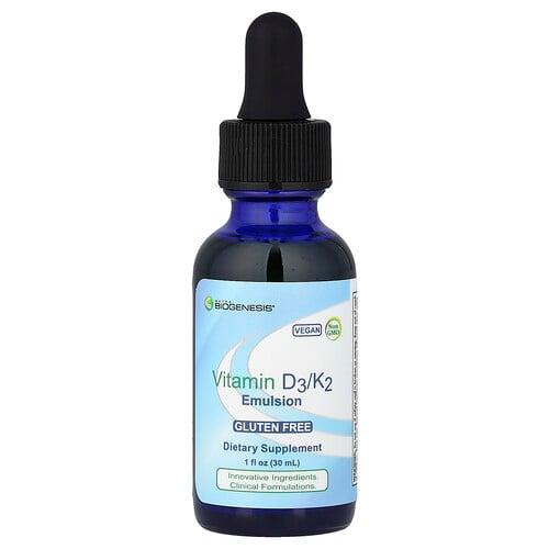 Nutra Biogenesis Vitamin D3 K2 Emulsion 1 Fl Oz 30 Ml product image