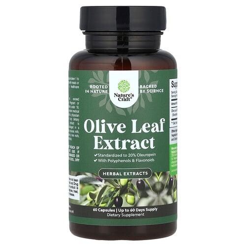 Nature S Craft Olive Leaf Extract 750 Mg 60 Capsules product image