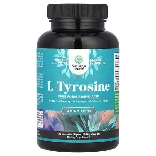 Nature S Craft L Tyrosine 500 Mg 120 Capsules product image