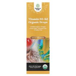 Nature S Craft Organic Vitamin D3 K2 Drops Alcohol Free 60 Ml
