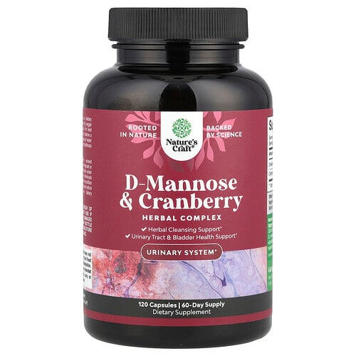 Nature S Craft D Mannose Cranberry 120 Capsules product image