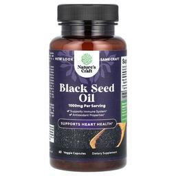 Nature S Craft Black Seed Oil 60 Veggie Capsules 500 Mg Per Capsule