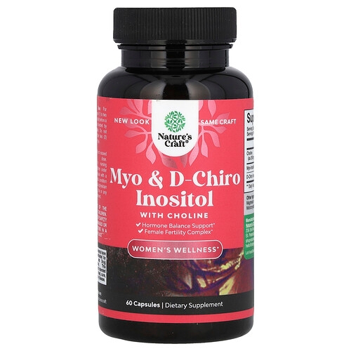 Nature S Craft Myo D Chiro Inositol With Choline 60 Capsules product image