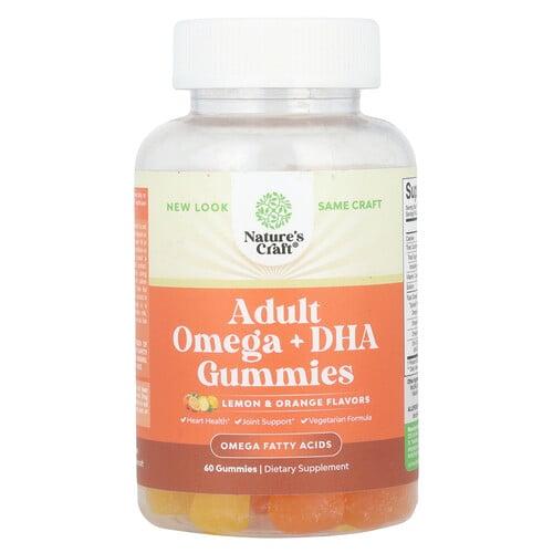 Nature S Craft Adult Omega Dha Gummies Lemon Orange 60 Gummies product image
