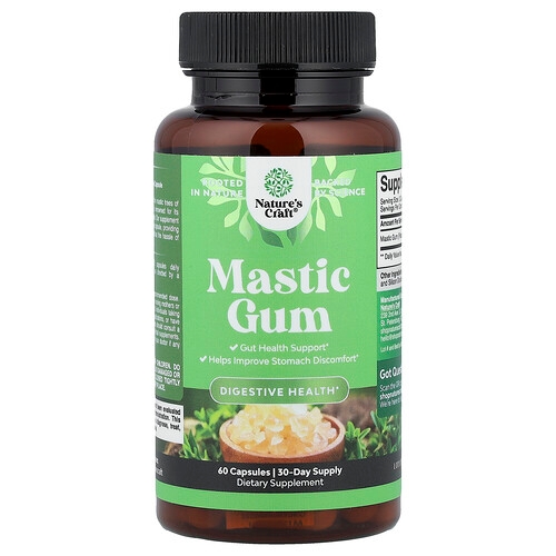 Nature S Craft Mastic Gum 60 Capsules 500 Mg Per Capsule product image