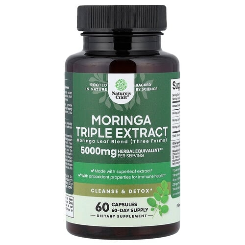 Nature S Craft Moringa Triple Extract 5 000 Mg 60 Capsules product image