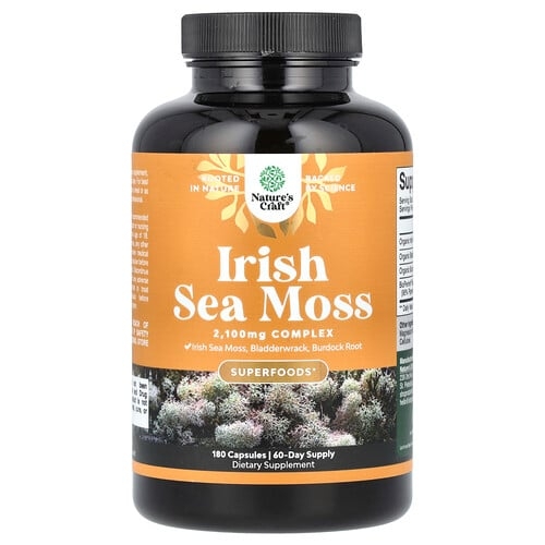 Nature S Craft Irish Sea Moss 180 Capsules product image