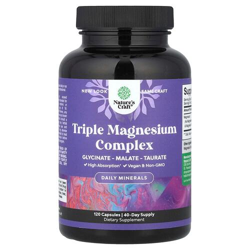 Nature S Craft Triple Magnesium Complex 120 Capsules 133 Mg Per Capsule product image