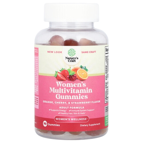 Nature S Craft Women S Multivitamin Gummies Orange Cherry Strawberry 90 Gummies product image