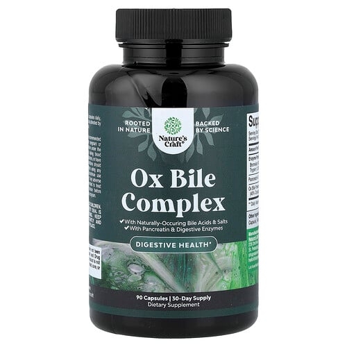 Nature S Craft Ox Bile Complex 90 Capsules product image