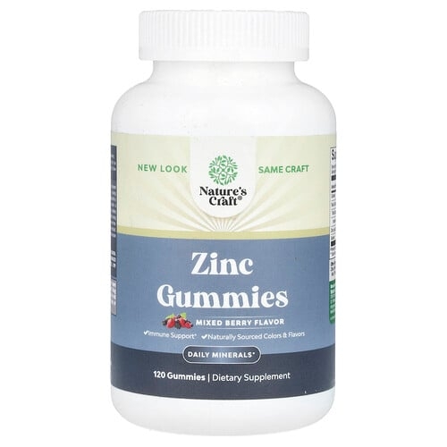 Nature S Craft Zinc Gummies Mixed Berry 120 Gummies product image