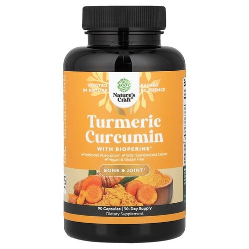 Nature S Craft Turmeric Curcumin With Bioperine 90 Capsules product image