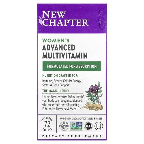 New Chapter Women S Advanced Multivitamin 72 Vegetarian Tablets product image
