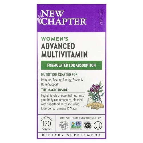 New Chapter Women S Advanced Multivitamin 120 Vegetarian Tablets product image