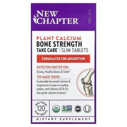 New Chapter Plant Calcium Bone Strength Take Care 120 Vegan Slim Tablets