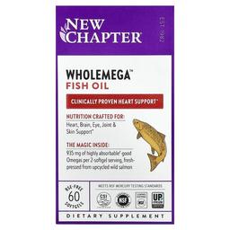 New Chapter Wholemega Fish Oil 60 Softgels