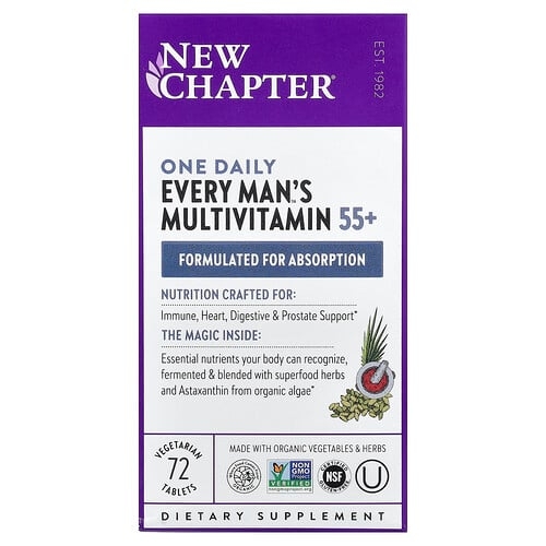 New Chapter One Daily Every Man S Multivitamin 55 72 Vegetarian Tablets product image