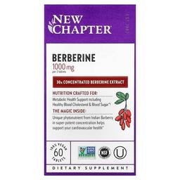 New Chapter Berberine 60 Vegan Tablets 500 Mg Per Tablet