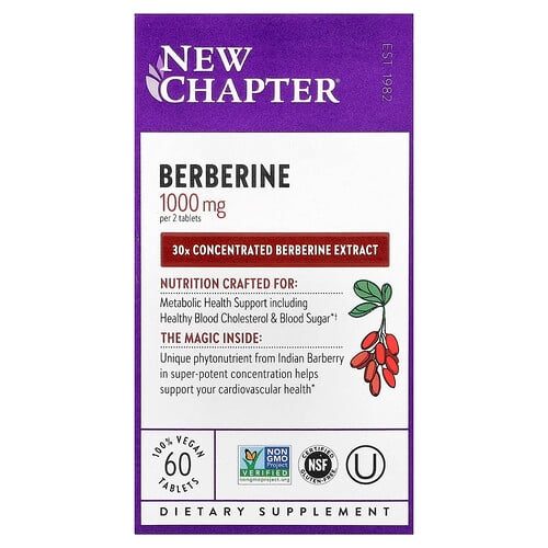 New Chapter Berberine 60 Vegan Tablets 500 Mg Per Tablet product image