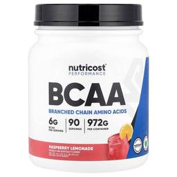 Nutricost Performance Bcaa Raspberry Lemonade 2 2 Lb 972 G