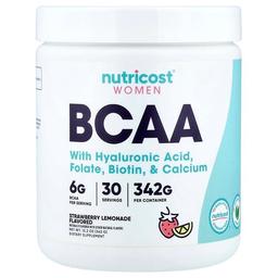 Nutricost Women Bcaa Strawberry Lemonade 12 2 Oz 342 G