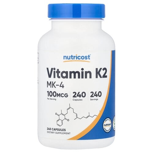 Nutricost Vitamin K2 Mk 4 100 Mcg 240 Capsules product image