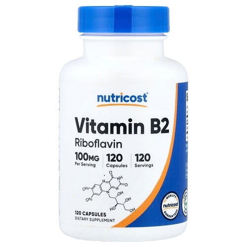 Nutricost Vitamin B2 100 Mg 120 Capsules product image