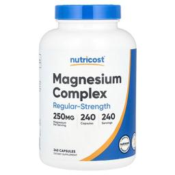 Nutricost Magnesium Complex Regular Strength 250 Mg 240 Capsules