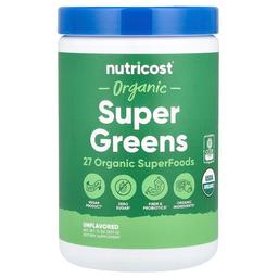 Nutricost Organic Super Greens Unflavored 11 Oz 309 G