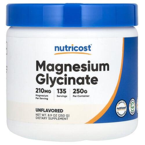 Nutricost Magnesium Glycinate Unflavored 8 9 Oz 250 G product image