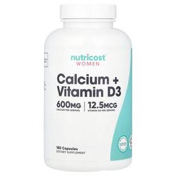 Nutricost Women Calcium Vitamin D3 180 Capsules