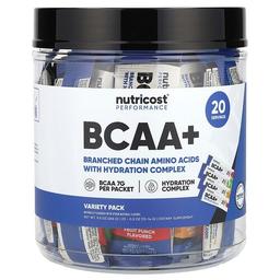 Nutricost Performance Bcaa Variety Pack 20 Packets 0 5 Oz 13 14 G Each