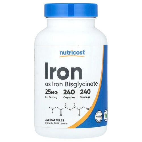 Nutricost Iron 25 Mg 240 Capsules product image