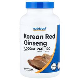 Nutricost Korean Red Ginseng 240 Capsules 500 Mg Per Capsule