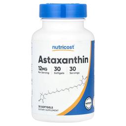 Nutricost Astaxanthin 12 Mg 30 Softgels