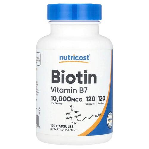 Nutricost Biotin 10 000 Mcg 120 Capsules product image