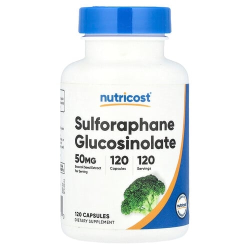 Nutricost Sulforaphane Glucosinolate 50 Mg 120 Capsules product image