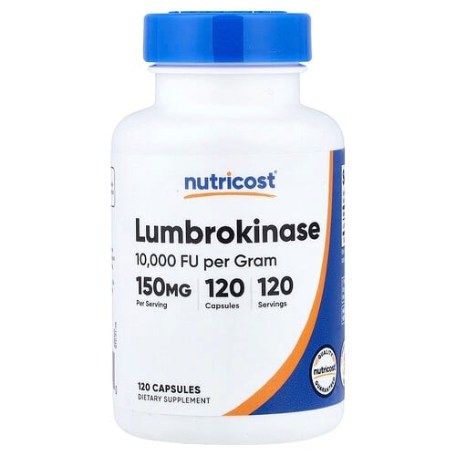 Nutricost Lumbrokinase 150 Mg 120 Capsules product image