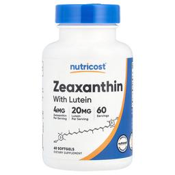 Nutricost Zeaxanthin With Lutein 60 Softgels