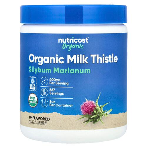 Nutricost Organic Milk Thistle Unflavored 8 1 Oz 227 G product image