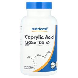 Nutricost Caprylic Acid 120 Softgels 600 Mg Per Softgel