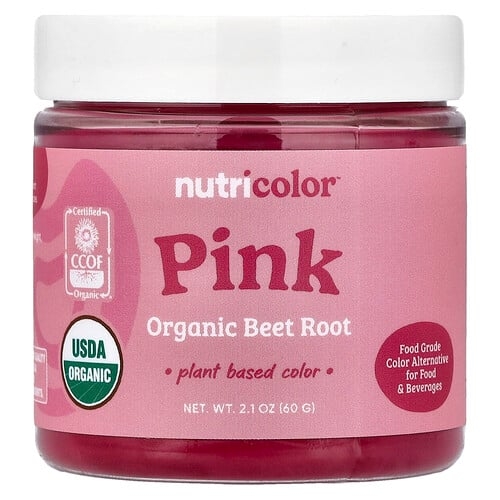 Nutricost Nutricolor Pink Organic Beet Root 2 1 Oz 60 G product image
