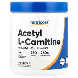 Nutricost Acetyl L Carnitine Unflavored 8 9 Oz 250 G