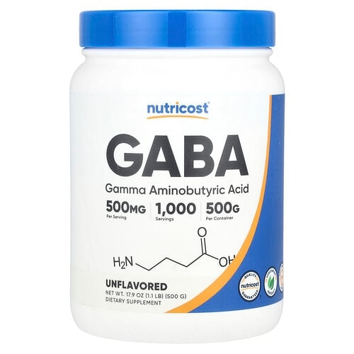 Nutricost Gaba Unflavored 17 9 Oz 500 G product image