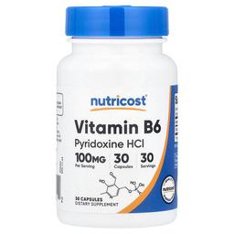 Nutricost Vitamin B6 100 Mg 30 Capsules