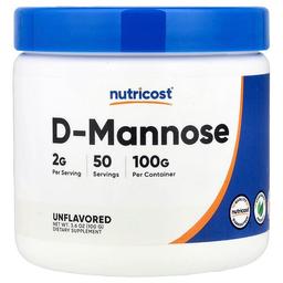 Nutricost D Mannose Unflavored 3 6 Oz 100 G